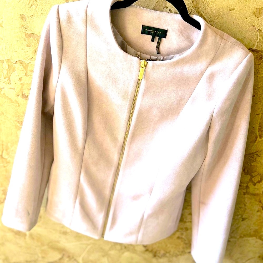 Donna Karan Faux Suede Jacket. Size 6. Only worn once for a conference.